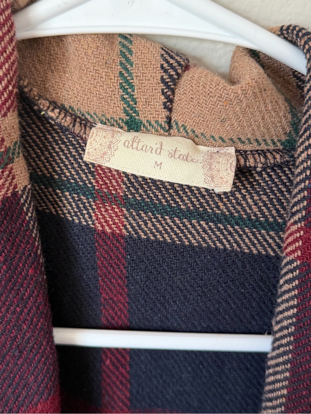 Altar’d State Plaid Draped Open-Front Shawl Vest Women’s M Western Fall - Picture 4 of 5